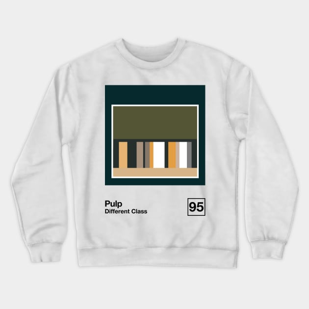 Different Class  / Minimalist Style Graphic Poster Design Crewneck Sweatshirt by saudade